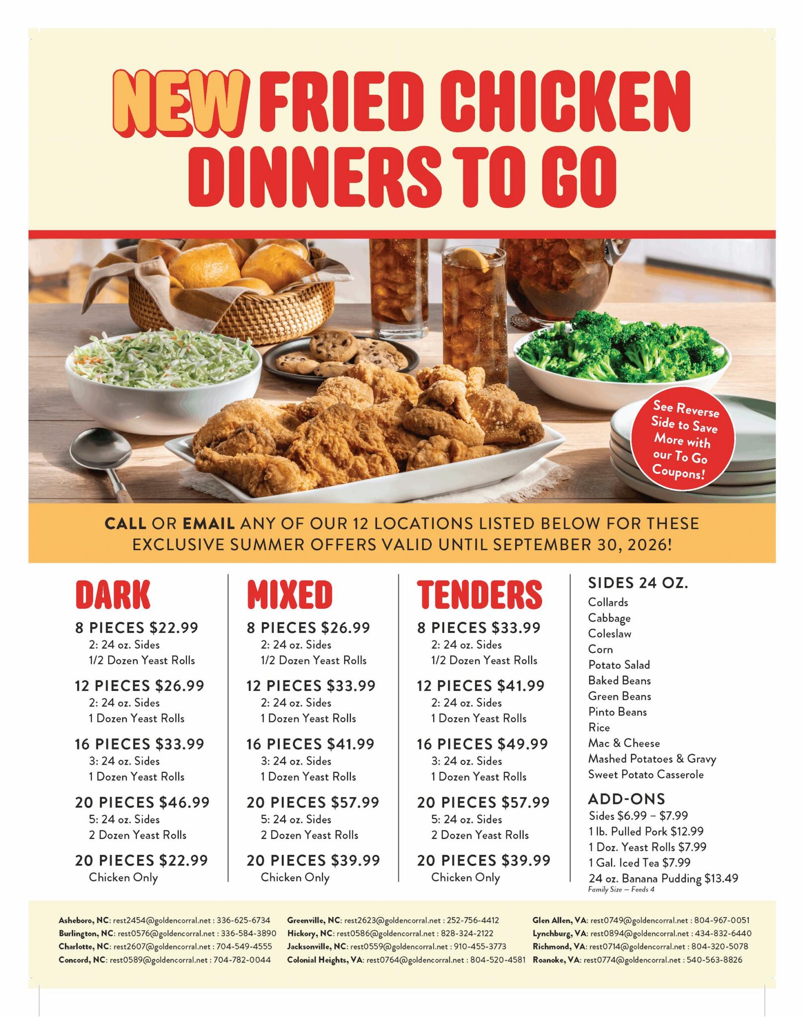 ToGo NEW FRIED CHICKEN INNERS TO GO